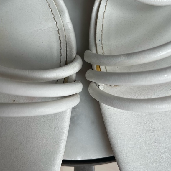 Marc Fisher Strappy Dareta Heel Sandals White Size 7.5 - Picture 5 of 9